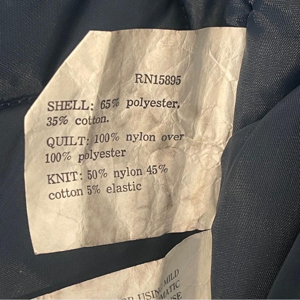 Vintage Barry Dolan Mens Black Quilted Bomber Jacket size 48 - Picture 5 of 5